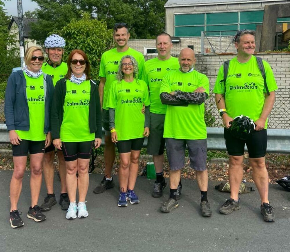 Team Melin taking part in the #Dallybike