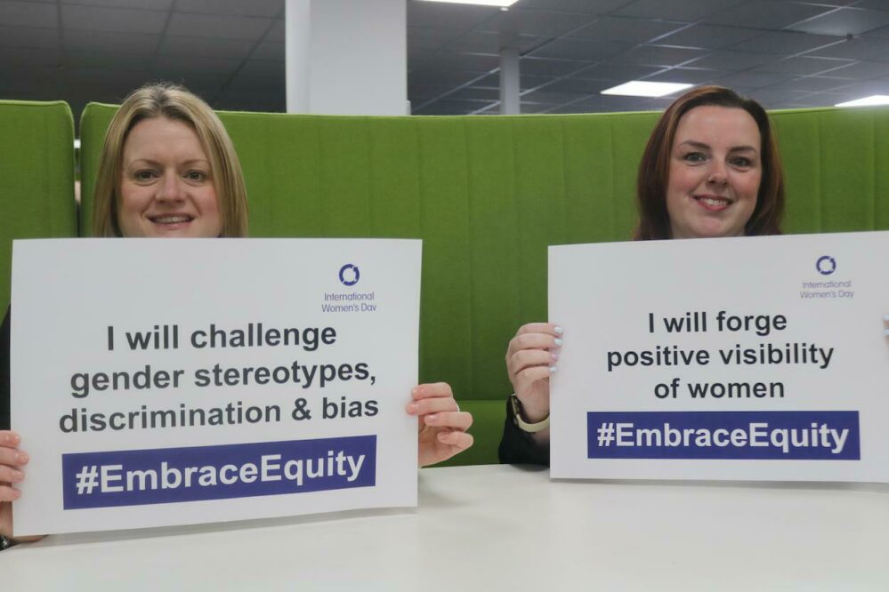 Staff members for International Women's Day