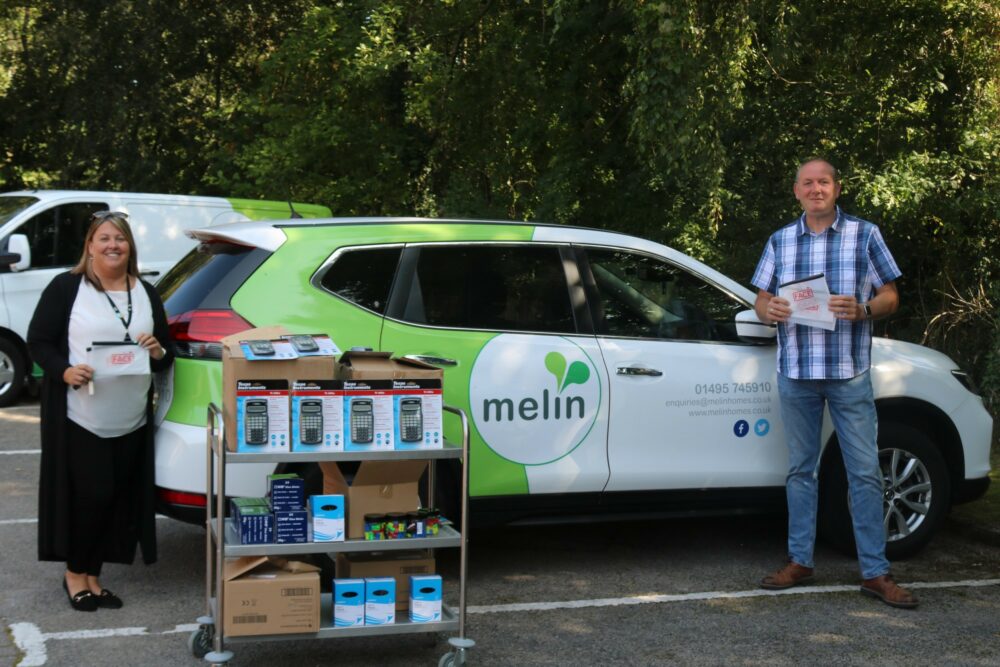 Melin member Trish and Councillor Giles Davies