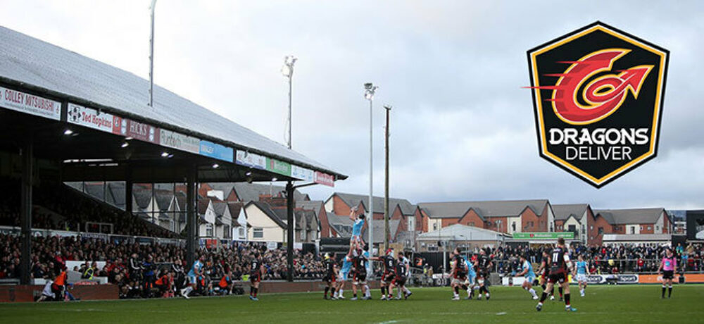 Dragons stadium and dragons deliver logo