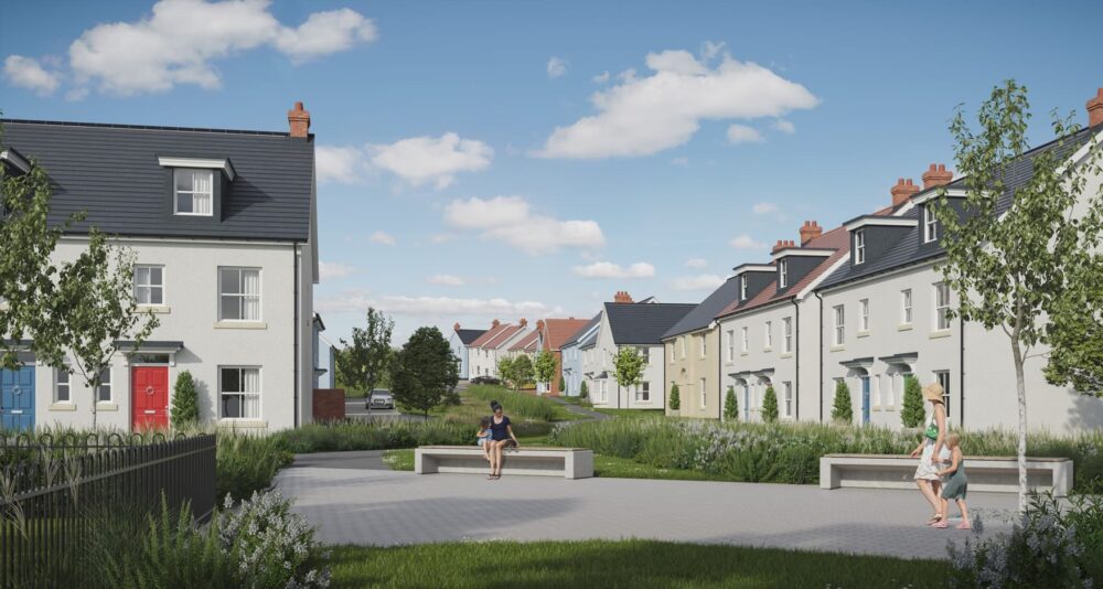 CGI visualisation of the Crick Road development