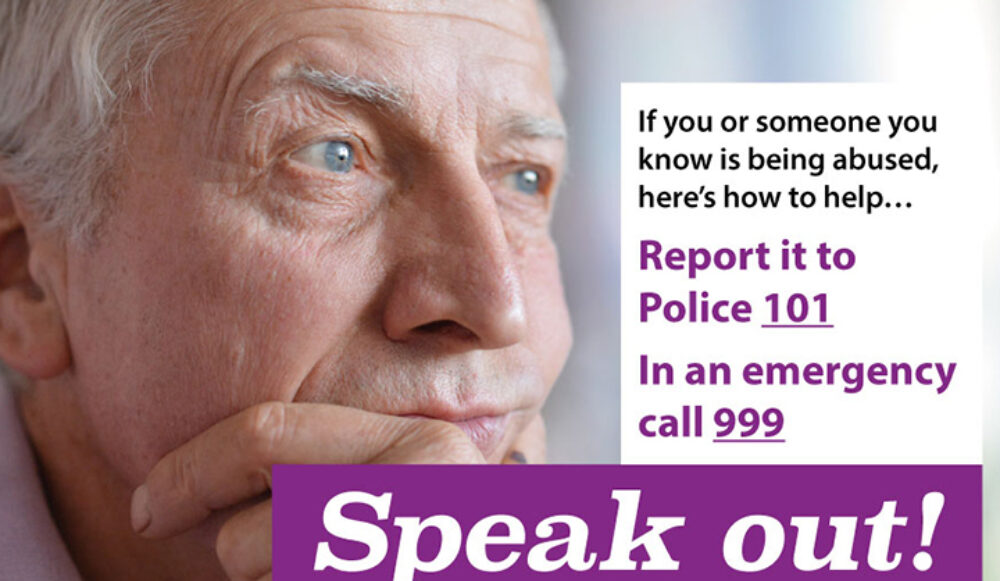 Speak out against abuse