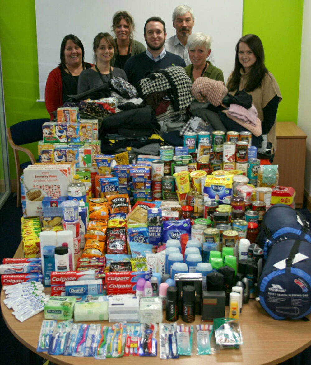 Melin staff with the collection