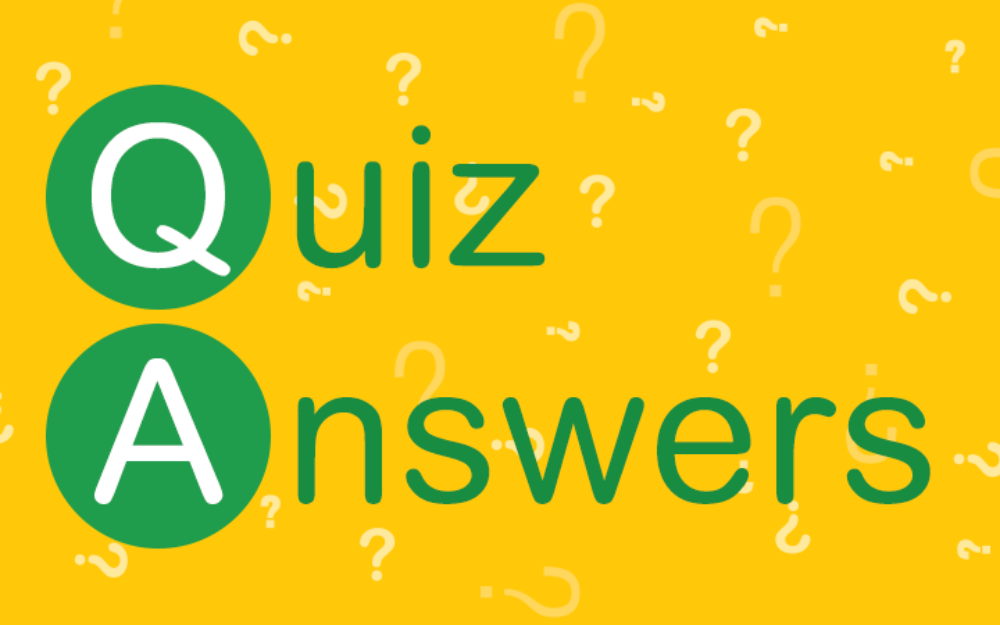 Quiz Answers