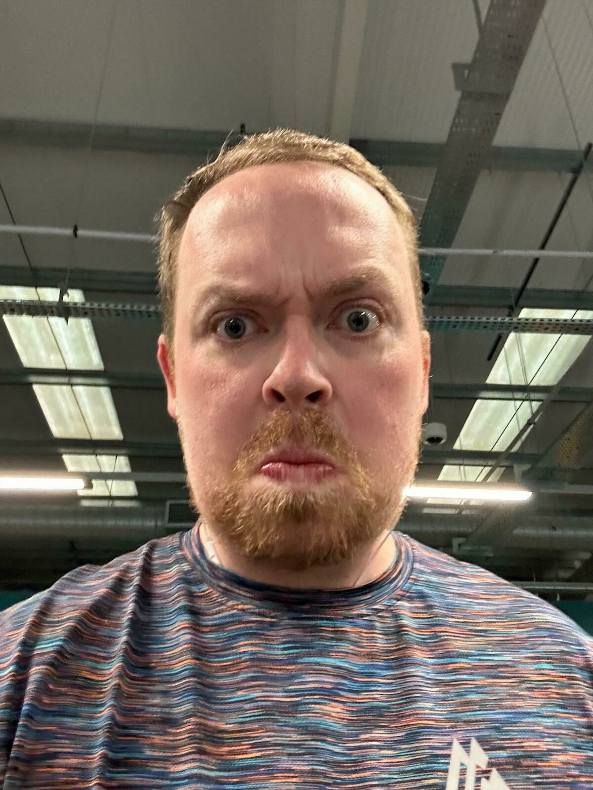 A picture of Will at the gym