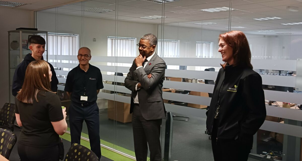 Melin and Y Prentis apprentices meet minister in Boardroom