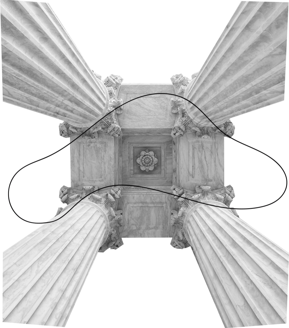 An illustration of four pillars